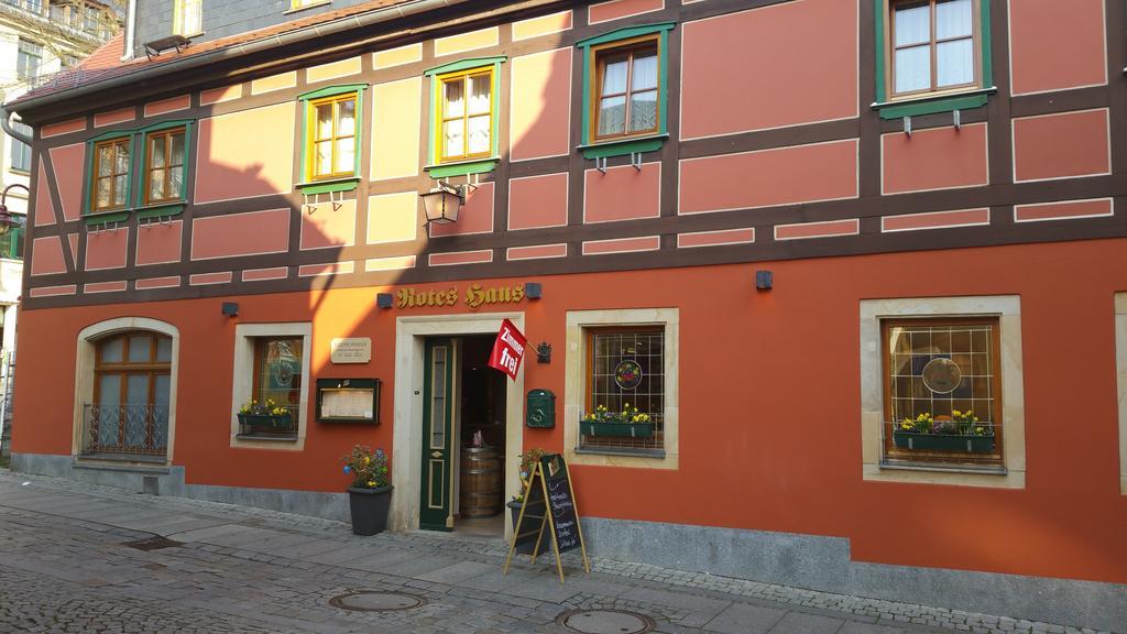 Gasthaus& Pension Zum Roten Haus Hotel Bad Schandau Buitenkant foto